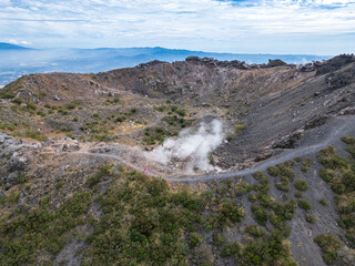 aerial view, volcanoes, central america, rainforest, coffee plantations, agriculture, altitude, birds eye view, blue sky, coffee region, colombia, costa rica, crater lake, deforestation, destination, 