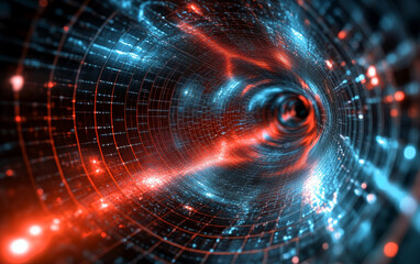 Fototapeta premium Abstract future technology business context