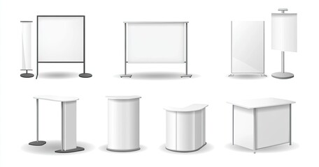 Blank display and exhibition stands