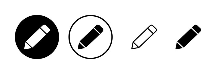 Pencil icon logo design. pen sign and symbol. edit icon vector