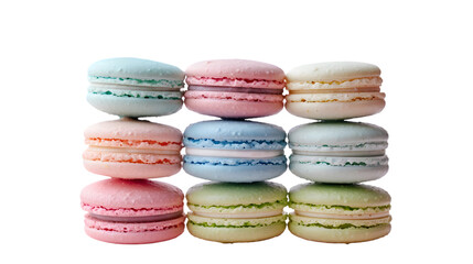 Obraz premium Delightful Array of Colorful Pastries with Smooth Fillings and Crisp Shells Perfect for Culina