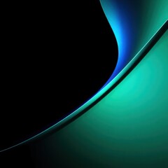 Black dark blue green teal cyan petrol jade abstract background. Geometric shape. 3d effect. Line triangle angle polygon wave. Color gradient. Light glow neon flash metal metallic. Design. Futuristic.