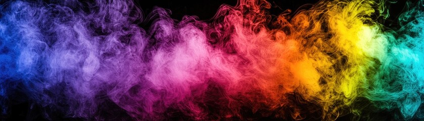 Fototapeta premium Colorful smoke abstract background (13)