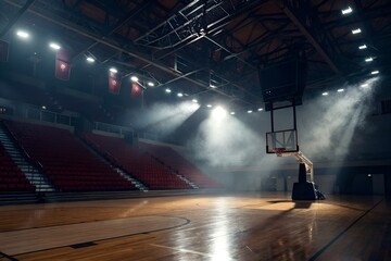 Empty Basketball Court &ndash; Arena, Sports, Hoops, Game Atmosphere