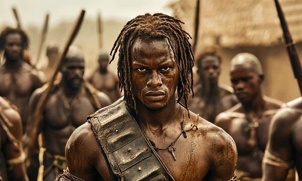 The Warrior's Gaze: A Still from an Epic African Film