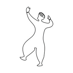 Hand drawn happy Baisakhi Continuous one line style Simple illustration illustration
