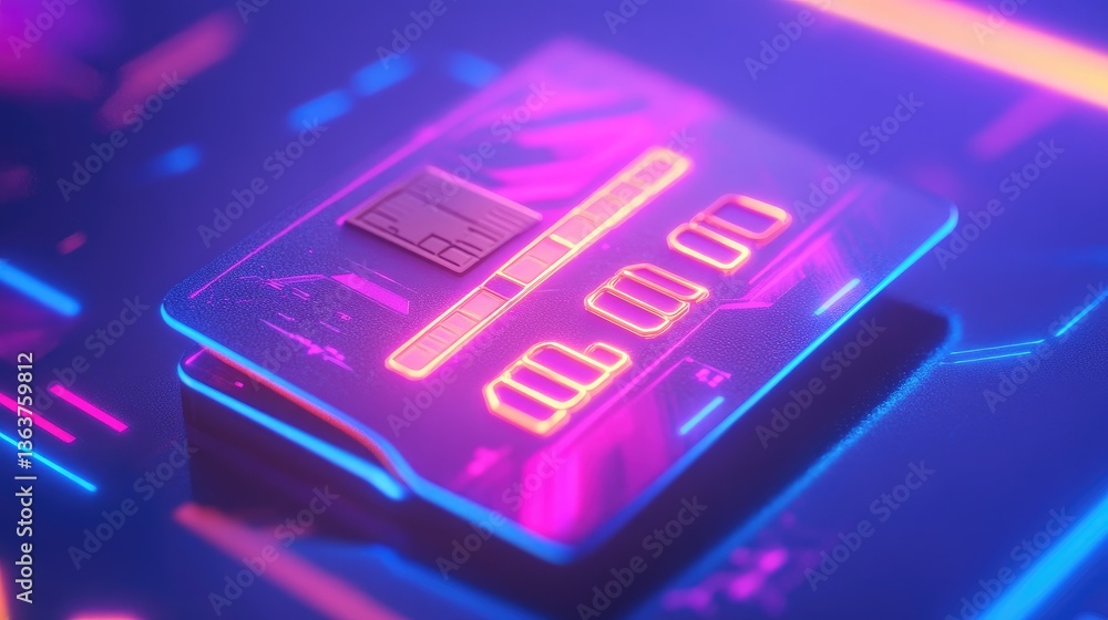 Poster high-speed digital transactions concept with futuristic ui elements showcasing instant online paymen