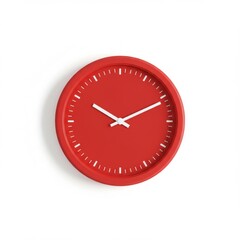 clock on a white background