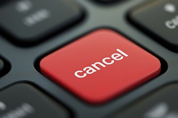 Red Cancel Button on Keyboard