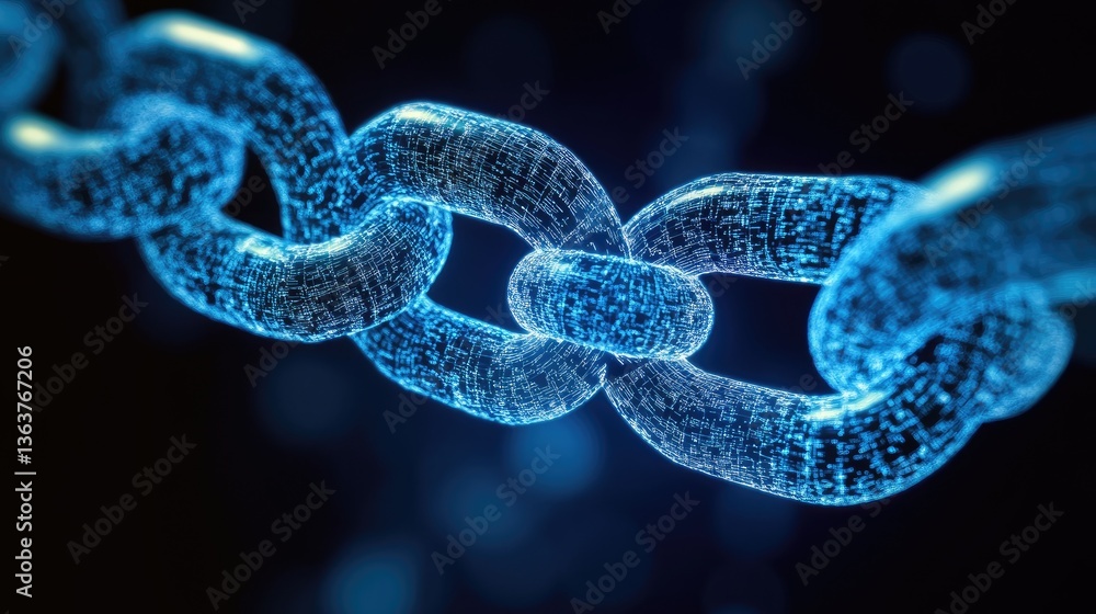 Poster smart contract execution on a blockchain ledger, showcasing automated digital payments and decentral