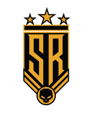escudo estilo militar, monograma letras SR, logotipo, letra S, letra R, vectores