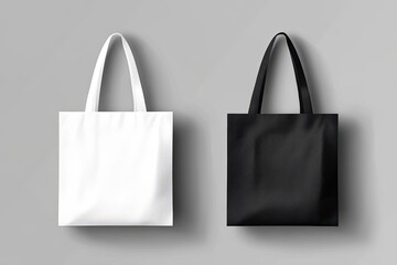 Blank tote bags, mockup