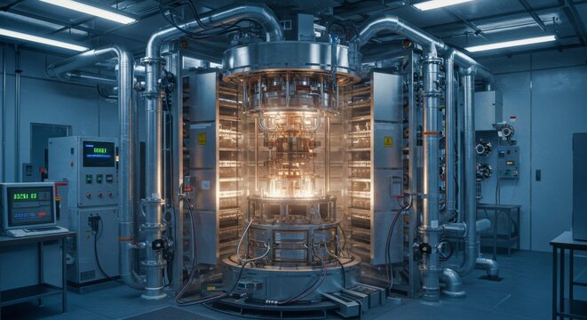 Interior View of Advanced Quantum Computer Lab