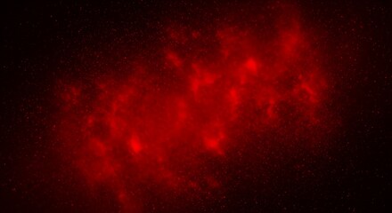 Fototapeta premium Intense Red Nebula in Deep Space