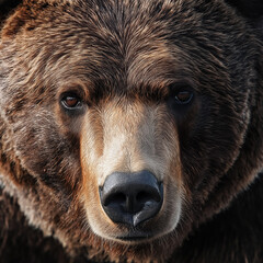 Brown bear close up