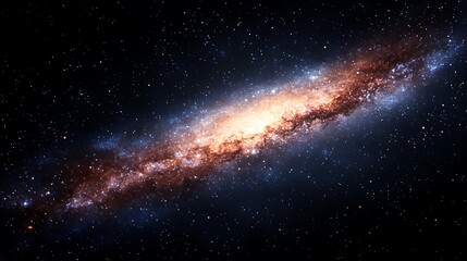 Spiral galaxy in deep space. (42)