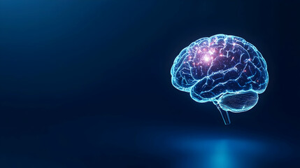 Obraz premium Abstract Digital Brain Illustration