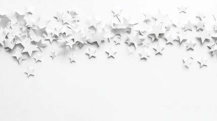 White Paper Stars Background