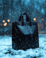 Snowy Winter Night Gift Bag