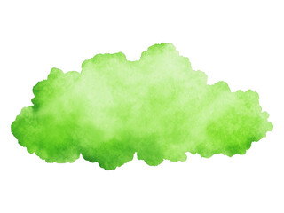 Obraz premium Soft Green Watercolor Cloud for Creative Backgrounds