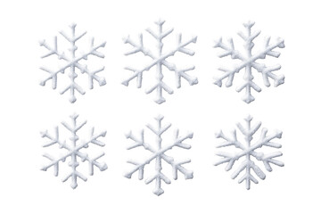 Snowflakes on Black Background, Christmas Decoration, Winter Holidays, cut out transparent