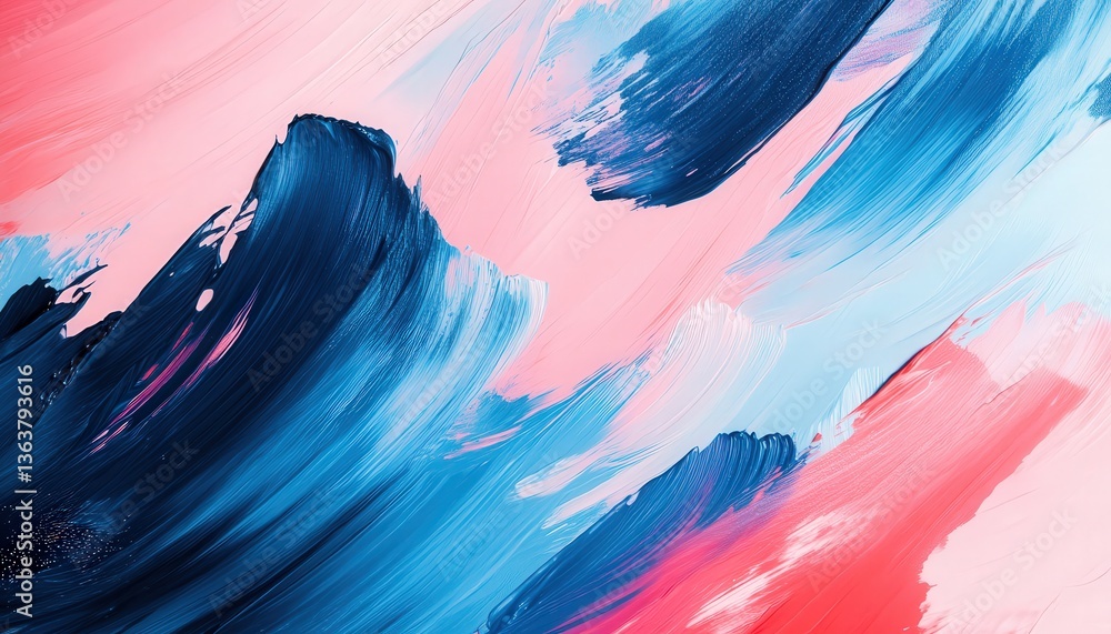 Aufkleber vivid brush stroke background with bold colors and dynamic textures perfect for modern design projec