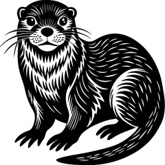 Wild vector sketch illustration of a lion and eagle tribal design