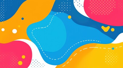 Fototapeta premium A vibrant abstract background featuring colorful lines and textures, perfect for modern design projects and digital art.