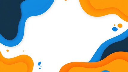 Explore a vibrant abstract business backdrop featuring a dynamic mix of orange and blue hues. Perfect for modern design needs.