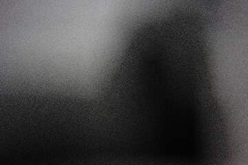 Dark black white gray grainy gradient background abstract monochrome noise texture backdrop wide banner size