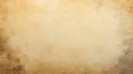 Obraz premium Vintage textured background in warm beige and golden tones, featuring a subtle gradient that fades from darker edges to a lighter center. The surface has a slightly grungy.