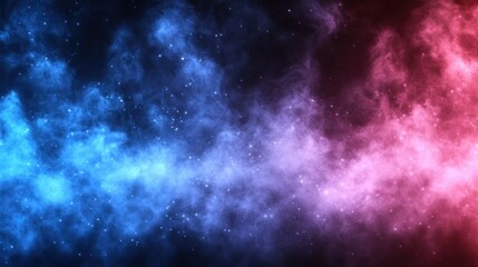 Fototapeta premium Cosmic Nebula: A Celestial Dance of Blues and Pinks