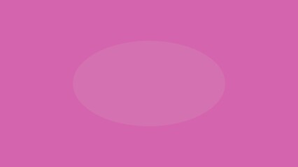 Solid pink background with a light purple circle