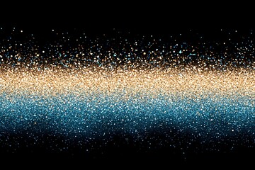 Fototapeta premium Sparkling confetti creates a layered gradient across a dark background