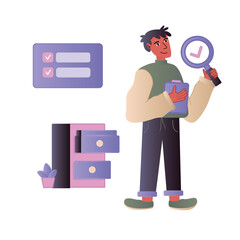 A Man Working Hard in the Office