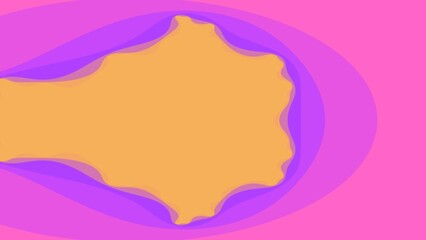 Abstract shape design with layered colors