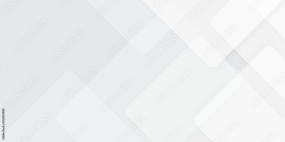 Aufkleber abstract white geometric background with overlapping squares. professional business and corporate ab