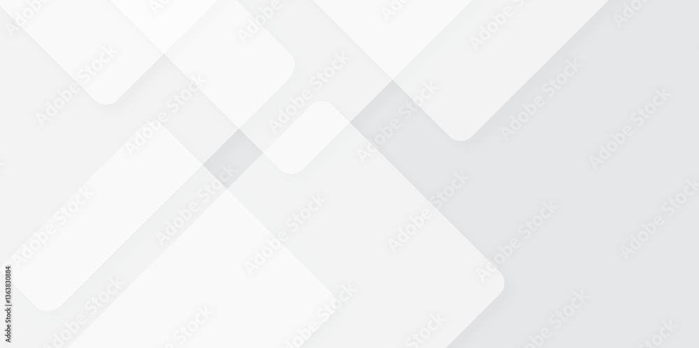 Aufkleber abstract white geometric background with overlapping squares. professional business and corporate ab