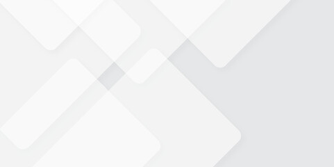 Fototapeta premium Abstract White Geometric Background with Overlapping Squares. Professional Business and Corporate Abstract White Background. White. Vector. 