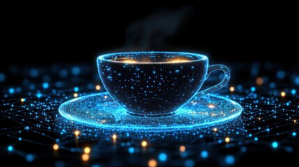 Digital Coffee Break: A Futuristic Cup of Joe