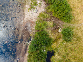 Aerial view of Rila mountain near Fish lakes, Bulgaria