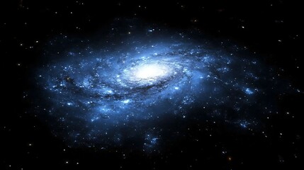 Stunning spiral galaxy in deep space.