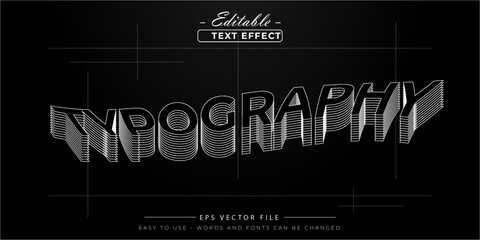 Obraz premium Typography editable text effect.