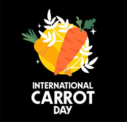 international carrot day with delicious carrots