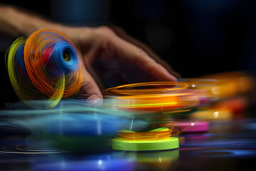 Captivating Display of Dynamic Yoyo Tricks in Action