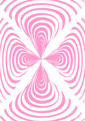 The background image is in pink tones, using shapes to arrange. Composition with gradation used for graphics