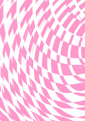 The background image is in pink tones, using shapes to arrange. Composition with gradation used for graphics