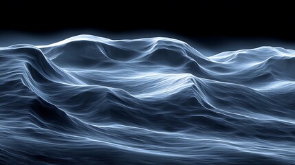 Fototapeta premium Abstract waves background with glowing effect, fluid motion concept art