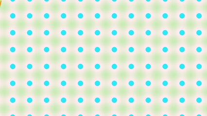 Light Green and Pink Background with Cyan Circles