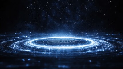 Fototapeta premium Celestial Vortex: A Glimmering Cosmic Dance